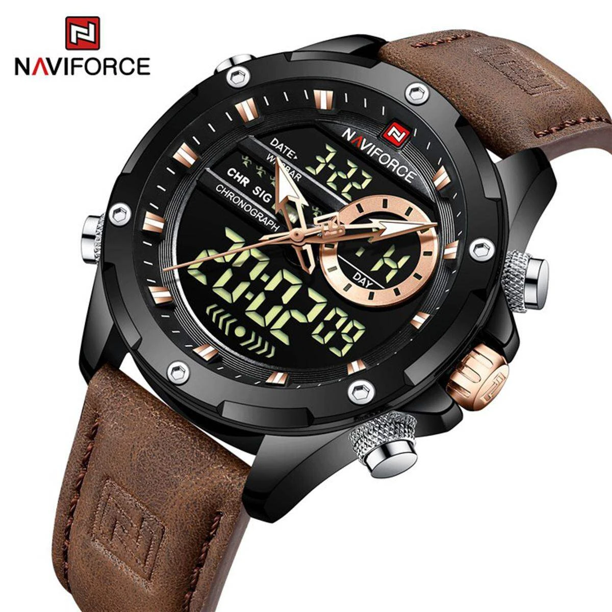Naviforce 9208 L – Black Brown