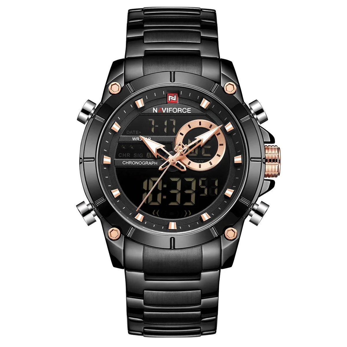 Naviforce 9163 CH – Black