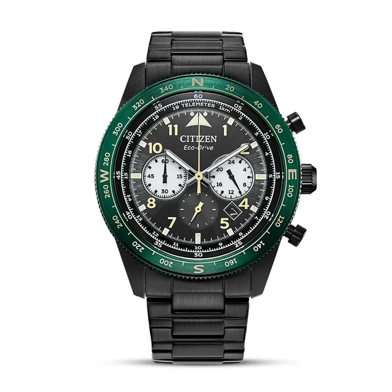 Citizen Eco-Drive Weekender Chronograph Black Dial Men's Watch | CA4555-81E
